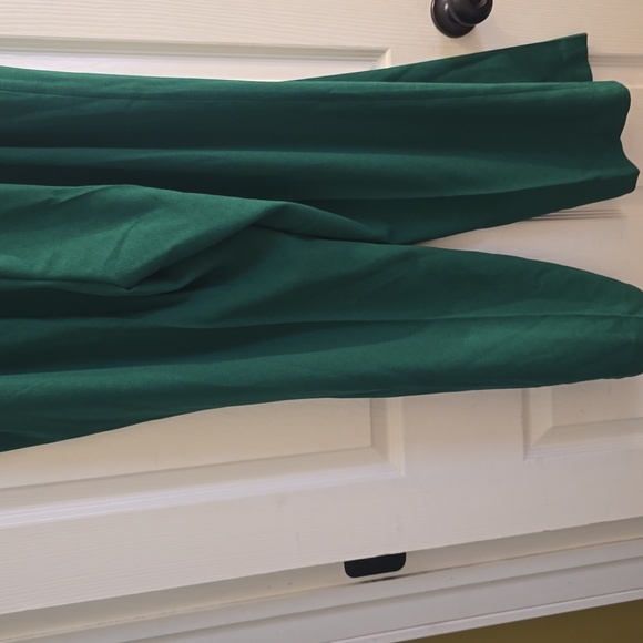 Bar III Emerald Green Elastic Back Waist Trouser Pants Size Slit Pockets XXL NWT - Picture 7 of 7